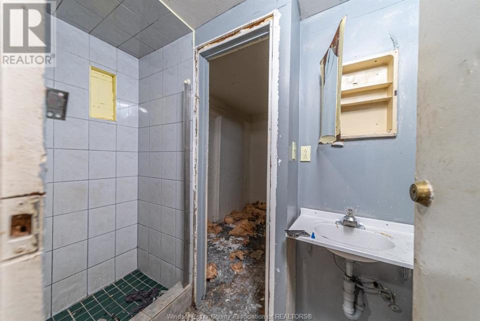 A view of one of the bathrooms inside 663 Marentette Ave. in Windsor.