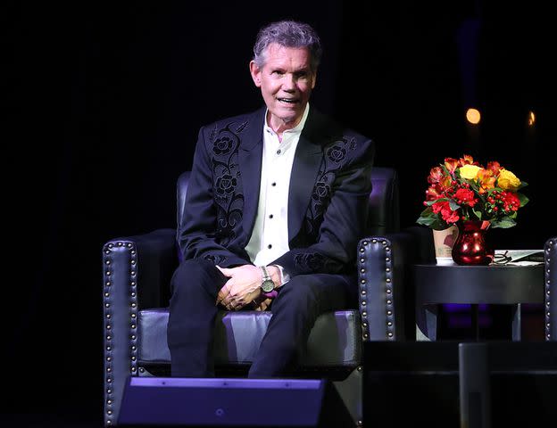 <p>Omar Vega/Getty</p> Randy Travis in Grand Prairie, Texas in November 2023