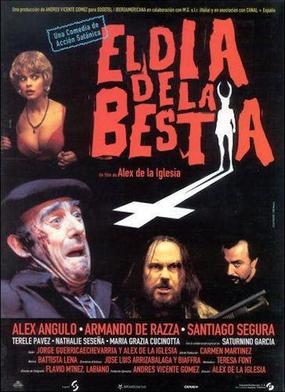 Cartel de la película El día de la bestia (1995), de Álex de la Iglesia.
