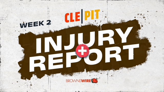 Browns vs. Steelers Injury Report — Week 2