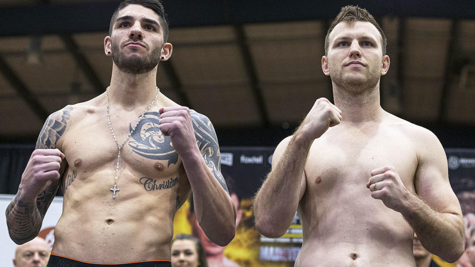 Michael Zerafa and Jeff Horn, pictured here ahead of their bout.