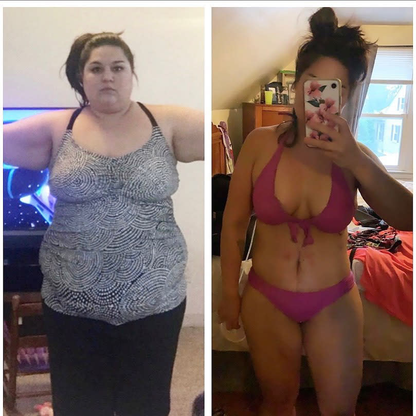 Nicole before and after weight loss