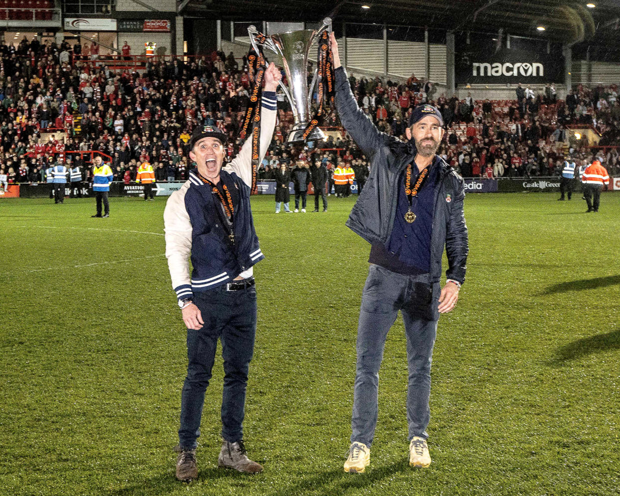 Ryan Reynolds and Rob McElhenney Get Emotional After Wrexham AFC Wins Promotion: 'I'm Still a Little Speechless'