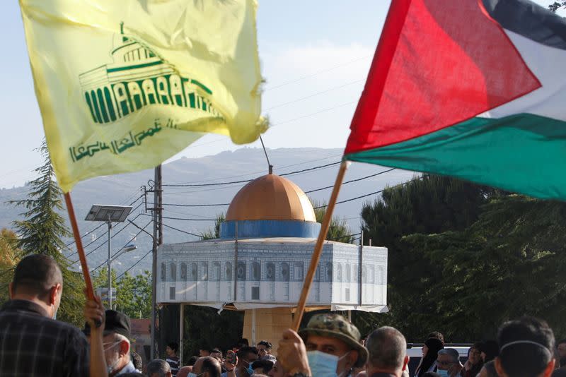 Protest in support of Palestinians, in Kfar Kila