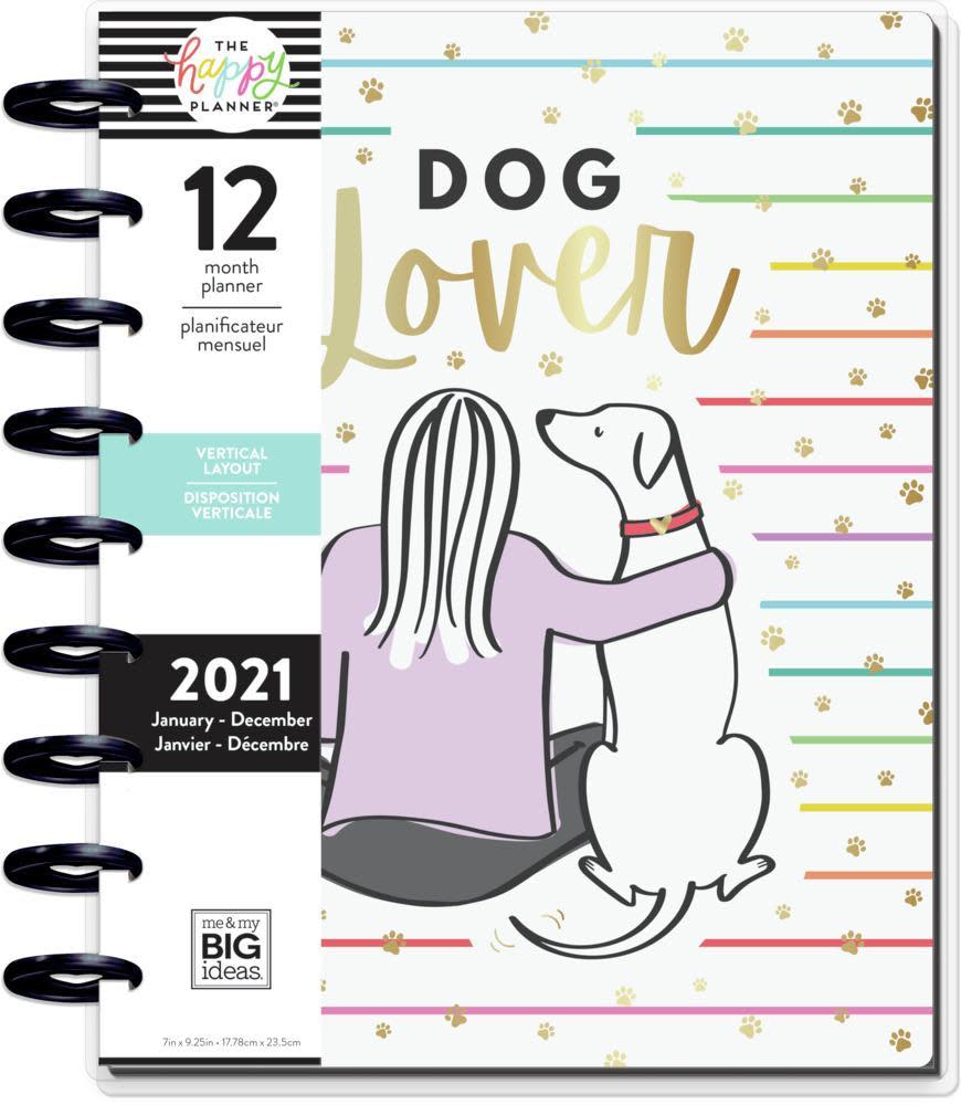 2021 Dog Lover Classic Vertical Happy Planner. Image via Happy Planner.