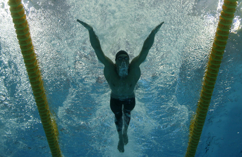 Michael Phelps bei den Olympischen Spielen in Peking 2008 (Bild: REUTERS/Wolfgang Rattay)