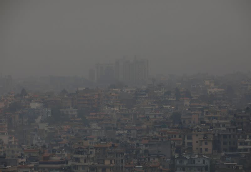 Air pollution climbed to hazardous levels in Kathmandu