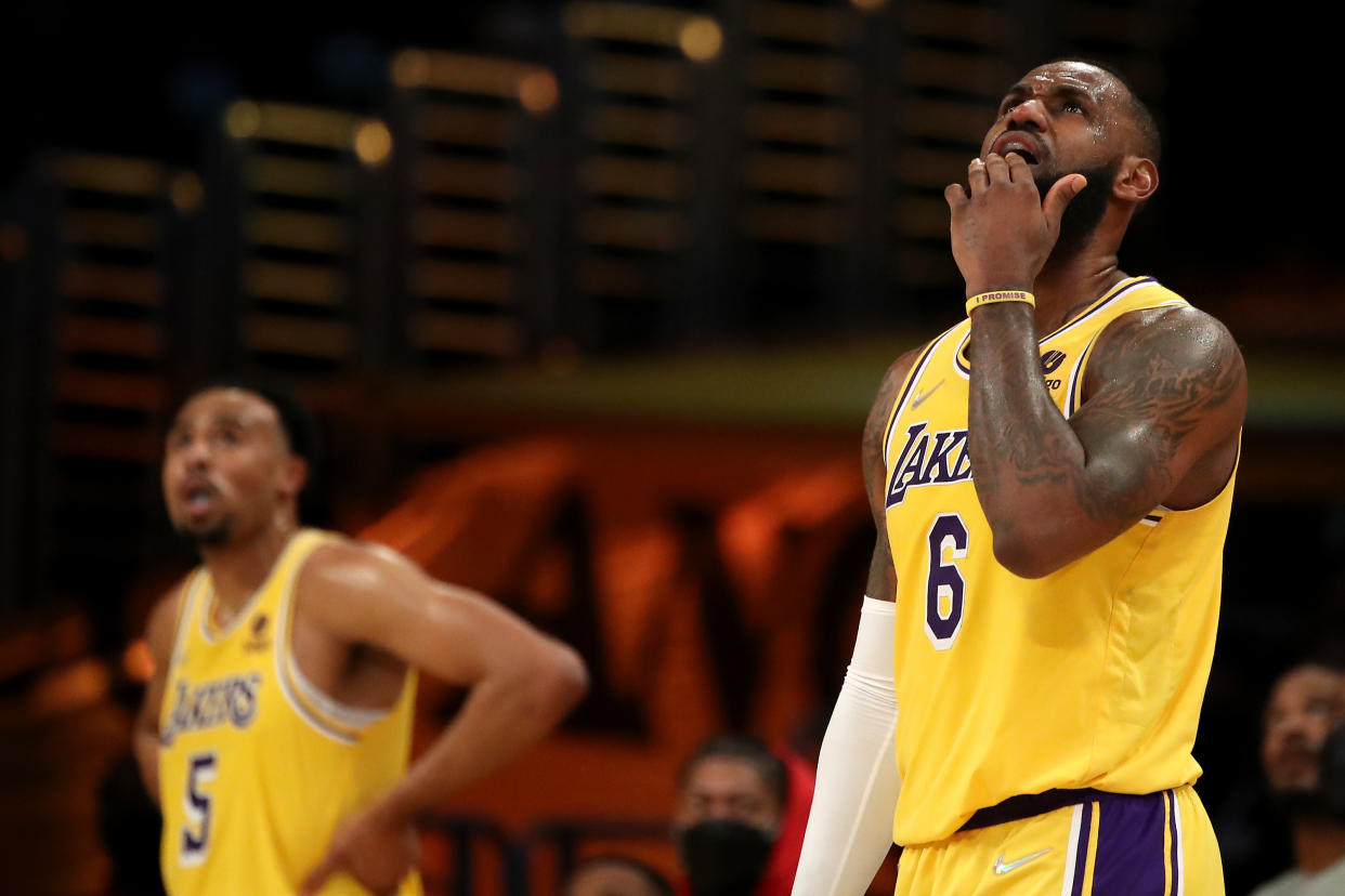 Los Lakers son octavos en el Oeste (22-23). (Foto: Getty Images)