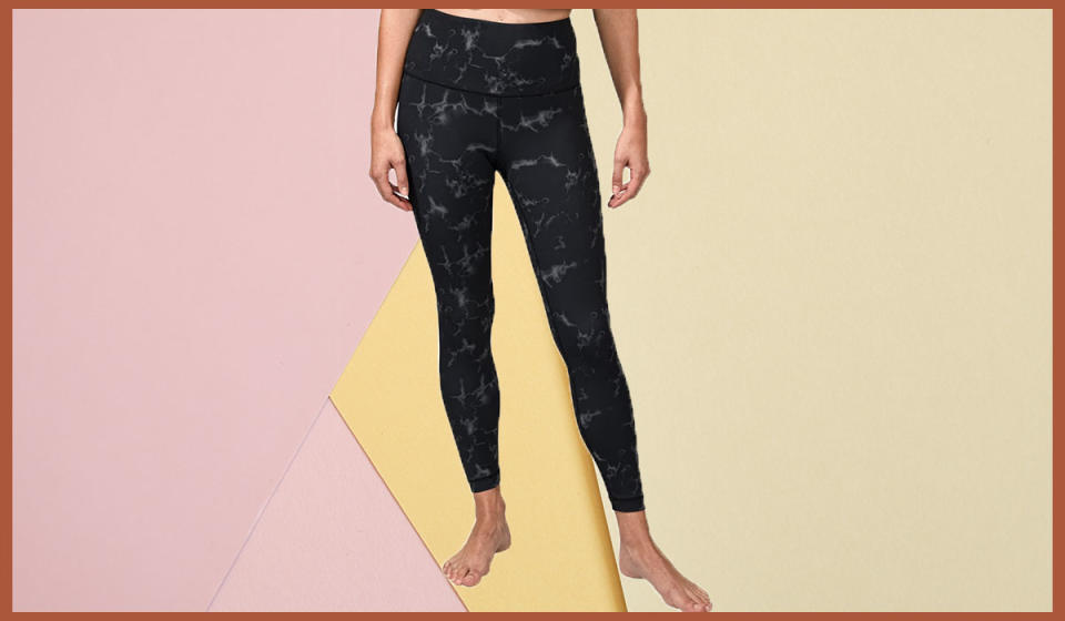 Printed leggings are the little black dress of this stay-at-home winter. (Photo: Nordstrom Rack)