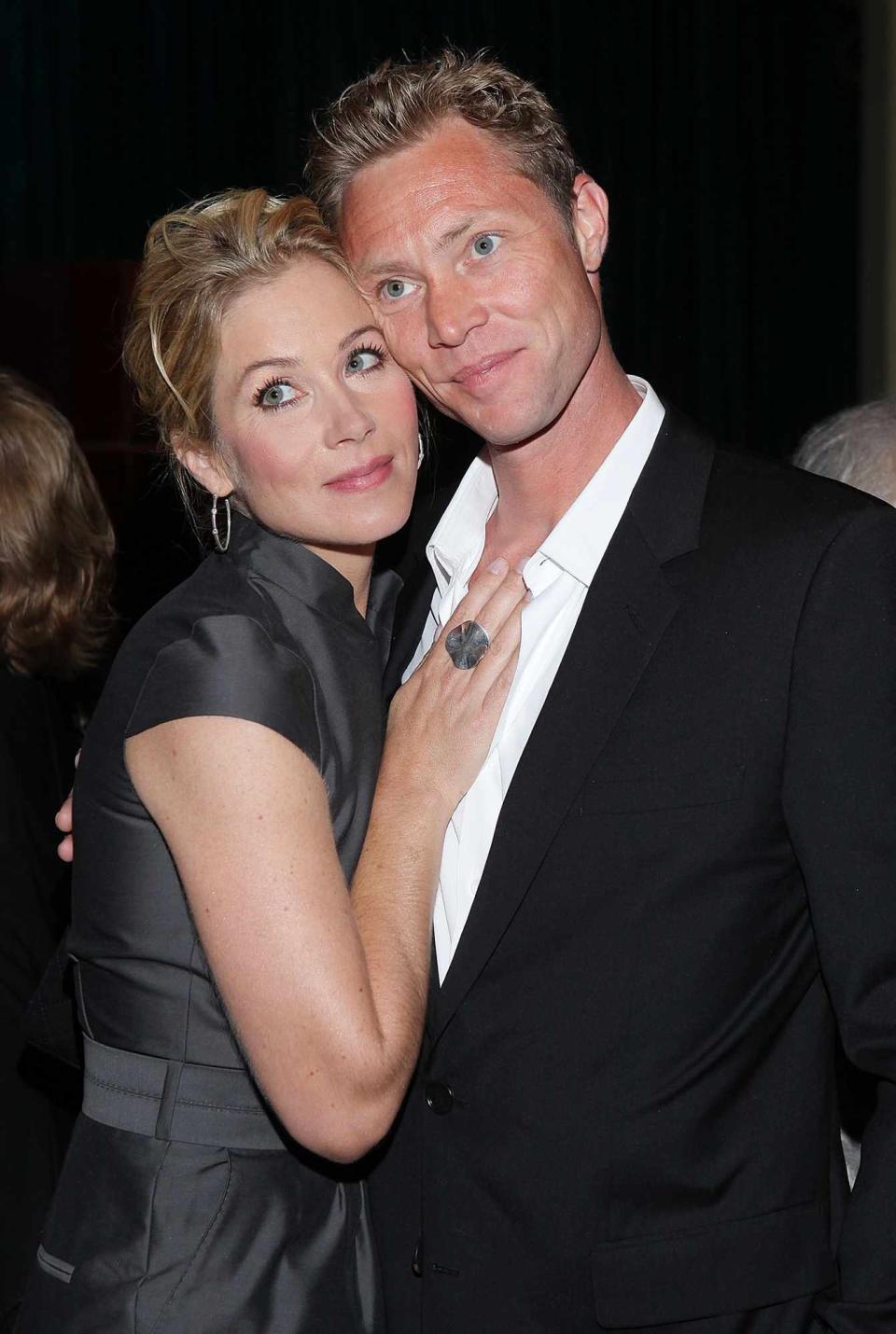 Christina Applegate and boyfriend, musician Martin Lenoble attend the Cedars-Sinai Medical Center Women's Guild 2009 Luncheon honoring her with The Woman of the 21st Century Award on April 16, 2009 in Beverly Hills, California