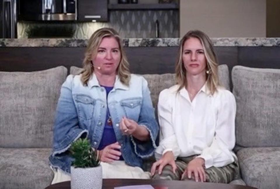 Jodi Hildebrandt and Ruby Franke in a video on their Instagram (Instagram/Moms of Truth)