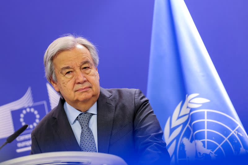 Antonio Guterres, Secretary-General of the United Nations, meets European Commission President von der Leyen, in Brussels