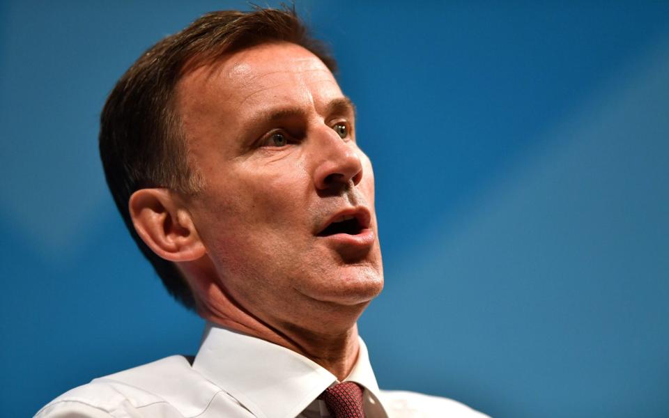 Jeremy Hunt warned that more needs to be done to persuade people to get their third vaccine dose - Jacob King/PA Wire