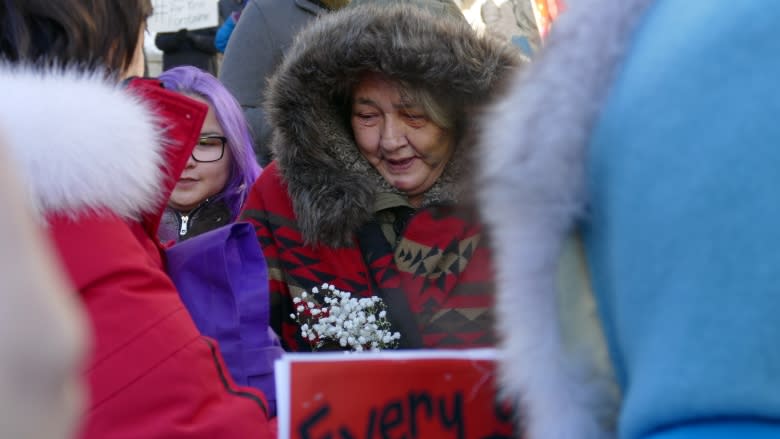 'This is love for Tina': Crowd marches for change in honour of Tina Fontaine in Winnipeg