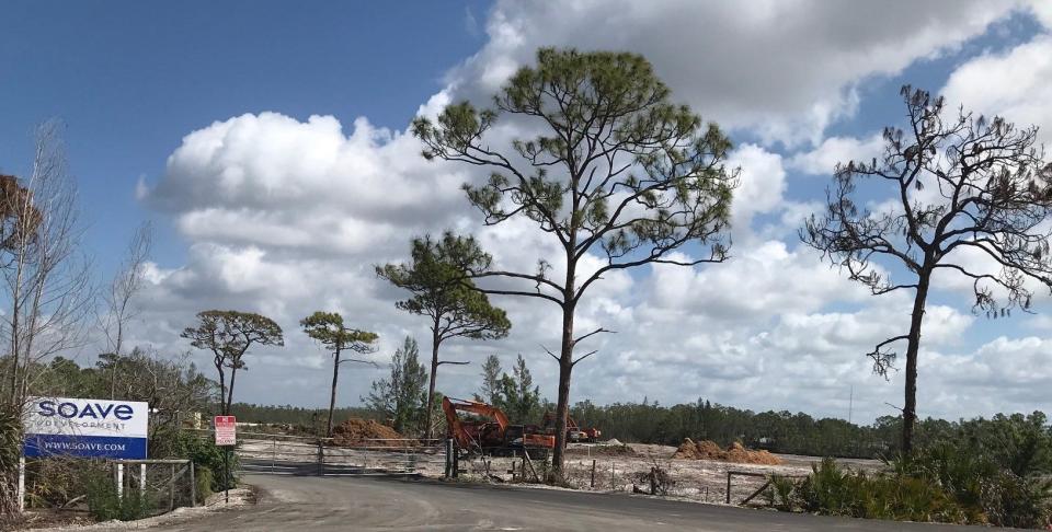 In the Know: An April 2023 view of the property for the planned Kinsale Golf Club from Wiggins Pass Road, east of Vanderbilt Drive in North Naples.