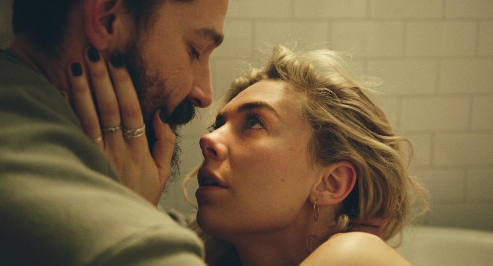 Shia LeBeouf as Sean and Vanessa Kirby as Martha in upcoming film Pieces Of A Woman (Benjamin Loeb/Netflix)
