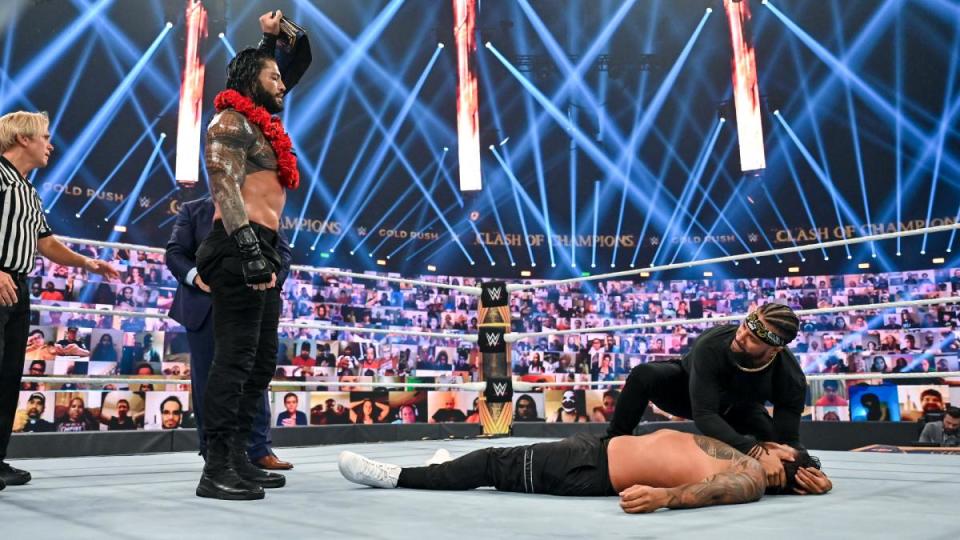 Roman Reigns triumphed against his cousin Jey UsoWWE