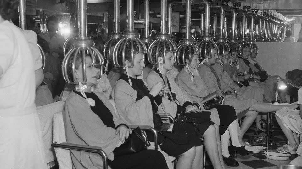 This 1932 photograph by French photographer Marcel Bovis shows the interior of the Chez Antoine hair salon. - Marcel Bovis/French Ministry of Culture