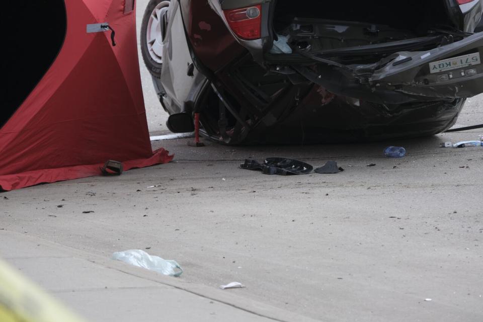 The Saskatoon Police Service's major crimes section is investigating a collision that happened early on Sunday morning on Taylor Street East.