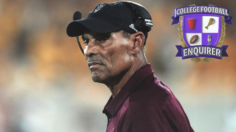 ASU head coach Herm Edwards looks onto the field vs NAU
Joe Camporeale-USA TODAY Sports