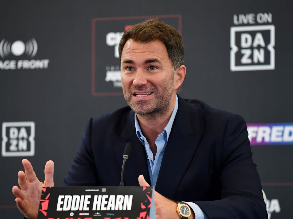 Eddie Hearn has said Joshua vs Usyk 2 is likely to take place in Saudi Arabia in August (Getty Images)