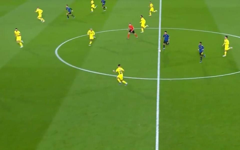 Jadon Sancho vs Villarreal - BT SPORT