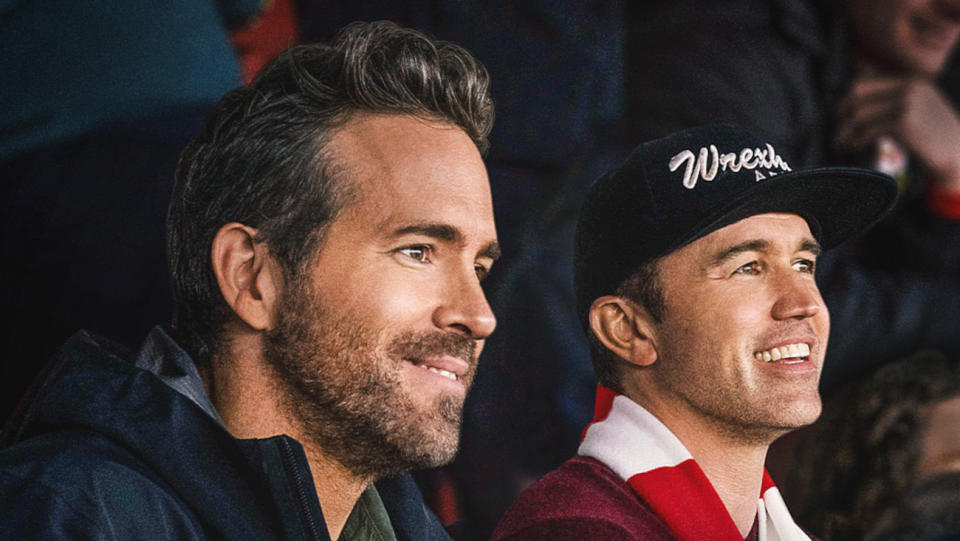 Ryan Reynolds and Rob McElhenney return to the world of Welsh football for more of Welcome to Wrexham. (Disney)