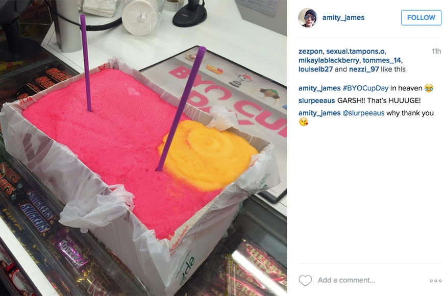 14 Most Hilarious Slurpee BYO Cup Day snaps