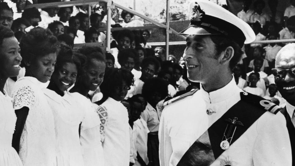 20. June 1973: King Charles in St. Kitts and Nevis