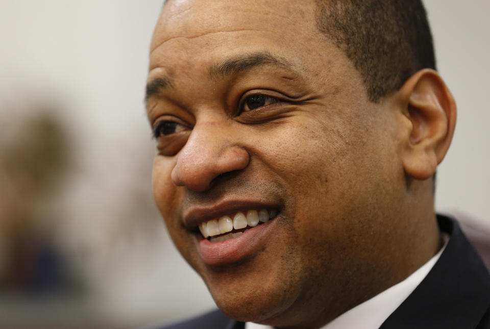 Virginia Lt. Gov. Justin Fairfax, who is next in line as governor should Gov. Ralph Northam resign, said an allegation of sexual assault was first made against him over a year ago but never amounted to anything. (Photo: ASSOCIATED PRESS)