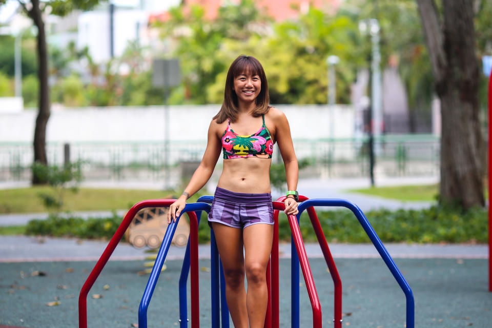 Tammi Lim is a personal trainer who used to fail her NAPFA test runs as a kid. (PHOTO: Cheryl Tay)