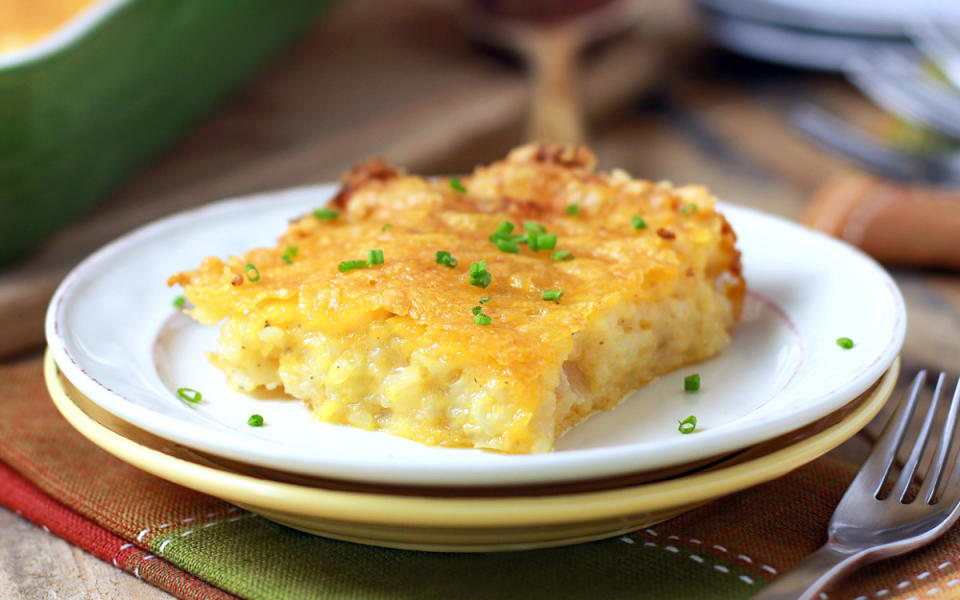 Chad A Elick<p>This cozy hash brown bake is so creamy and cheesy, tastes exactly like the real thing from Cracker Barrel.</p><p><strong>Get the recipe: </strong><strong><a href="https://www.yahoo.com/lifestyle/copycat-cracker-barrel-hash-brown-183438632.html" data-ylk="slk:Copycat Cracker Barrel Hash Brown Casserole;elm:context_link;itc:0;sec:content-canvas;outcm:mb_qualified_link;_E:mb_qualified_link;ct:story;" class="link  yahoo-link">Copycat Cracker Barrel Hash Brown Casserole</a></strong></p>