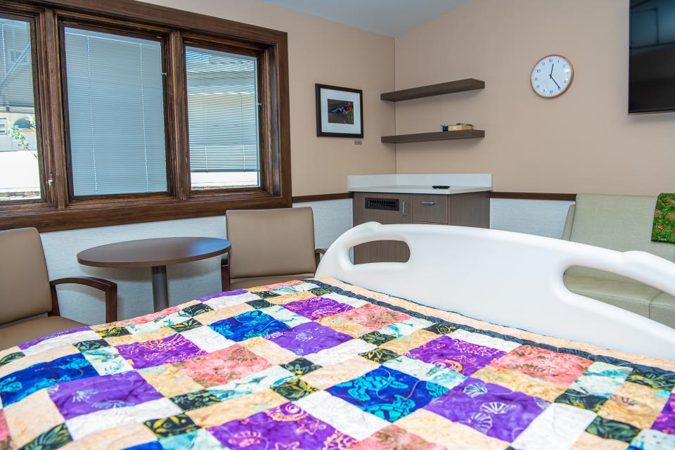 A patient room in the Pathways Inpatient Care Center is one of 12 beds in the new inpatient hospice facility, as seen on Friday, Aug. 19, 2022, in Fort Collins, Colo. The center will serve patients from Northern Colorado, the Eastern Plains, southeast Wyoming, southwest Nebraska and western Kansas.