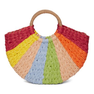 Style Collective Life In Color Straw Tote