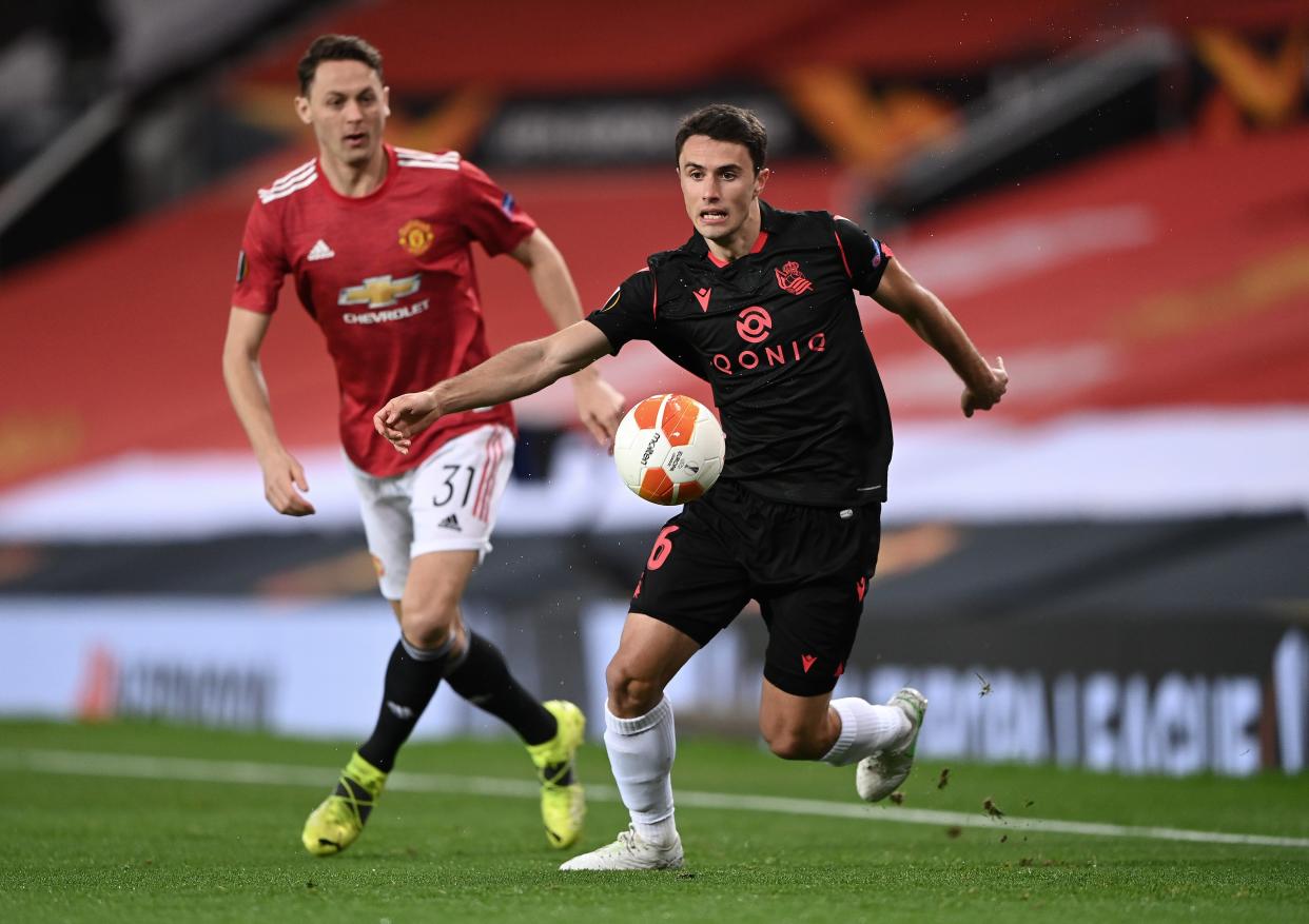 Nemanja Matic in action against Ander Guevara (Getty Images)