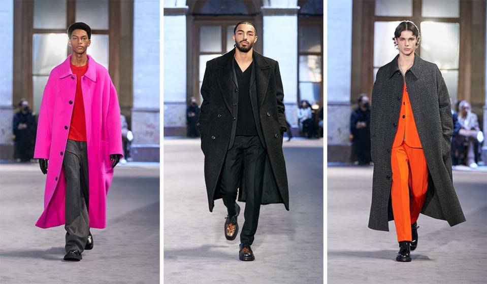 Looks from AMI’s fall 2022 men’s collection. - Credit: Courtesy of AMI