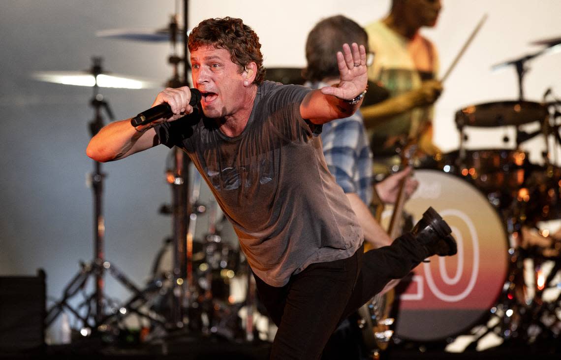 Rob Thomas and Matchbox 20 bring their “Slow Dream Tour” to Raleigh, N.C.’s Coastal Credit Union Music Park at Walnut Creek, Wednesday night, July 12, 2023.