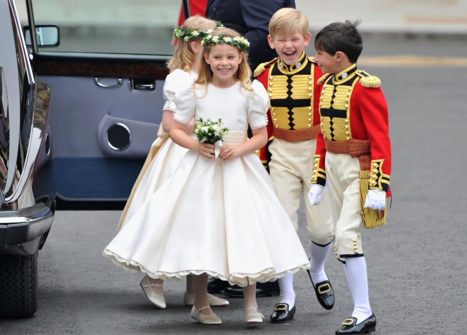 Royal wedding page boys and bridesmaids