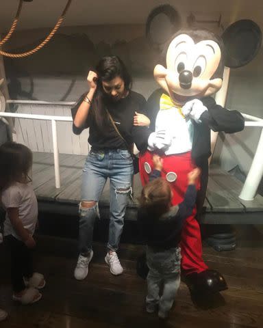 Kourtney Kardashian Instagram Kourtney Kardashian, her children and Mickey Mouse