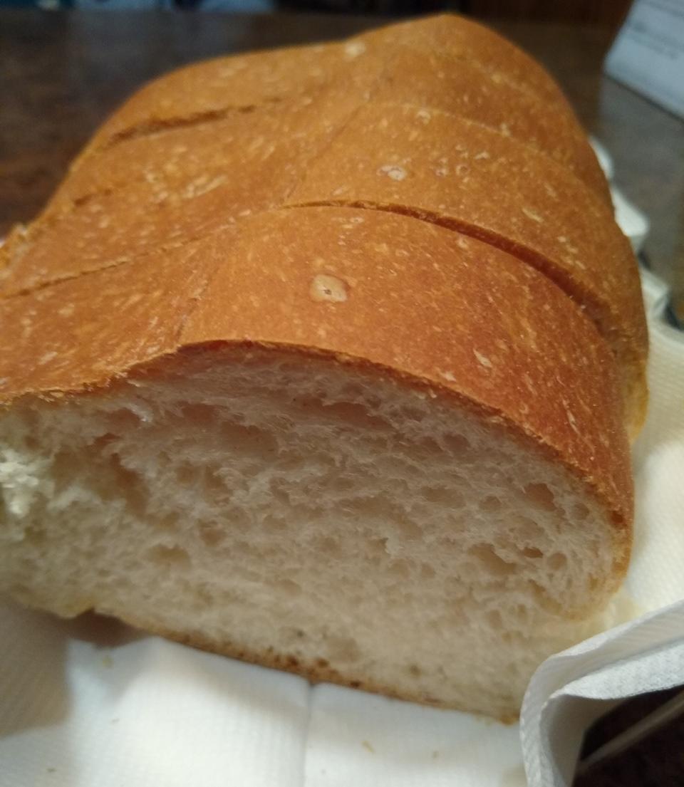 Thick, crusty bread is served as Casa D’Angelo.