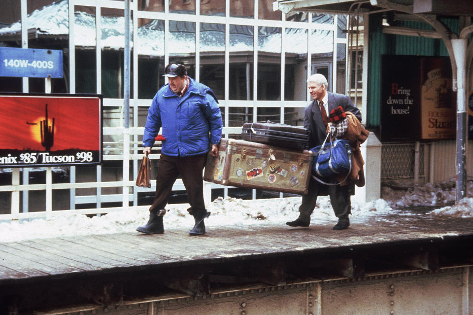 Steve Martin and John Candy starred in Planes, Trains and Automobiles. (Paramount)