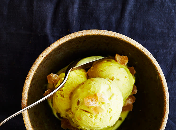 Turmeric & Candied Ginger Dairy-Free Ice Cream