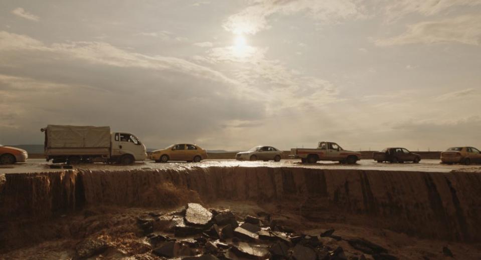 Iraq-Syria border road in 'Notturno'