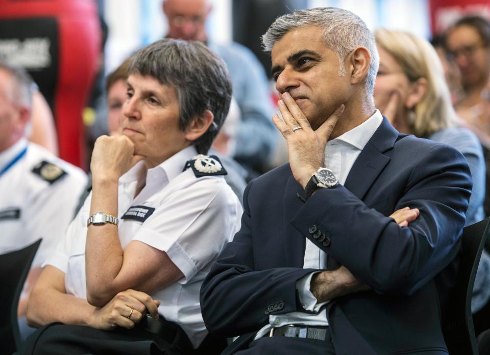 Sadiq Khan has backed the Met Police Commissioner and her officers over the policing of the Euro 2020 final (Lauren Hurley/PA) (PA Archive)