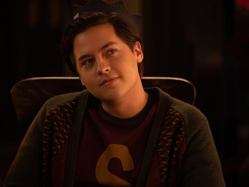 Cole Sprouse as Jughead Jones on the season seven finale of "Riverdale."