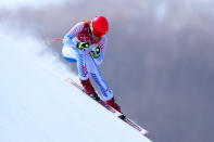 <p>Mikaela Shiffrin of the United States competes during the Ladies’ Alpine Combined on day thirteen of the PyeongChang 2018 Winter Olympic Games at Yongpyong Alpine Centre on February 22, 2018 in Pyeongchang-gun, South Korea. (Photo by Tom Pennington/Getty Images) </p>