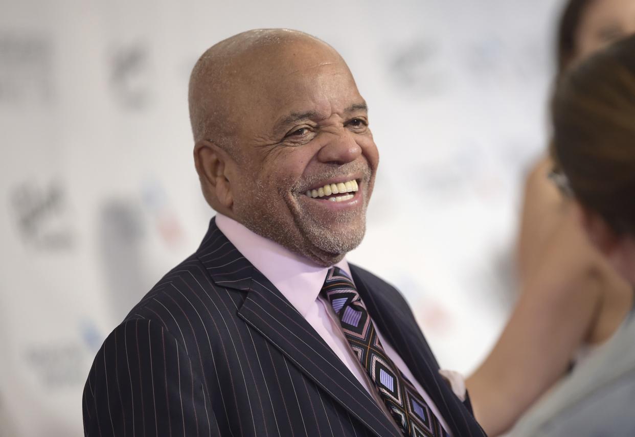 In this  June 15, 2017 file photo, Berry Gordy attends the the 48th Annual Songwriters Hall of Fame Induction and Awards Gala at the New York Marriott Marquis Hotel in New York.