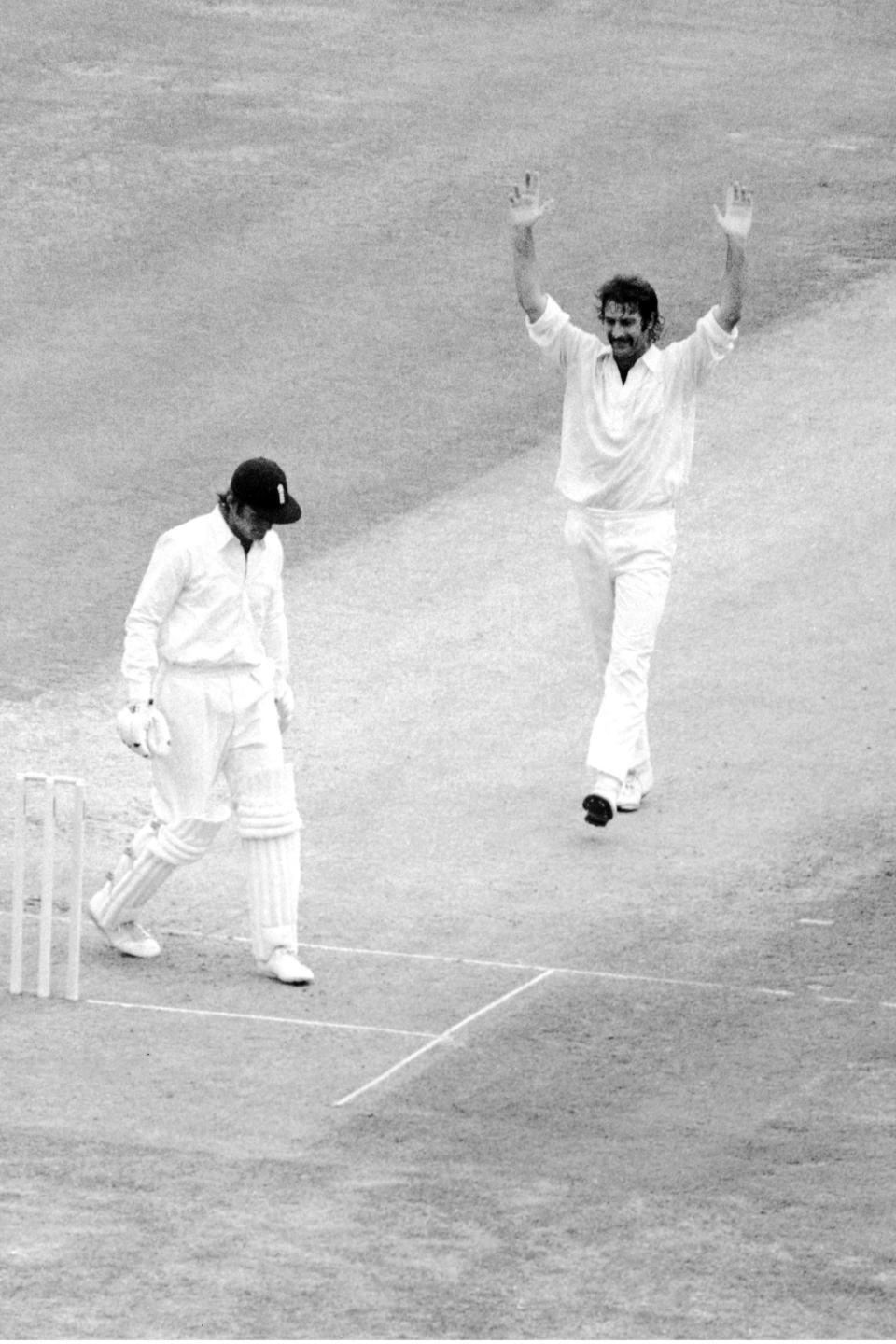 Dennis Amiss falls to Aussie great Dennis Lillee