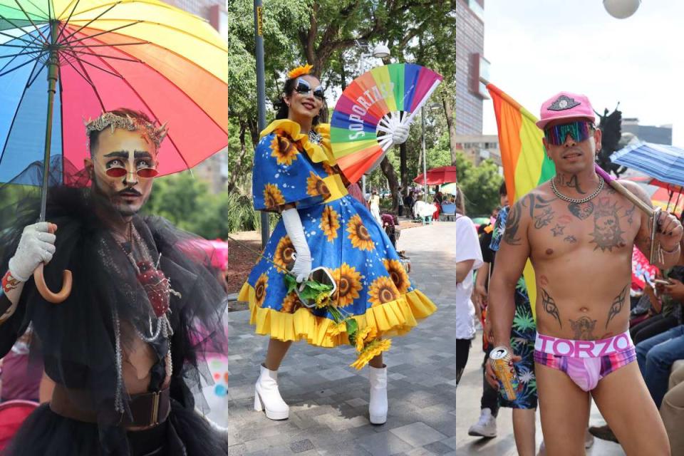 Algunos de los rostros de la Marcha del Orgullo. Fotos: Alejandra Sousa.