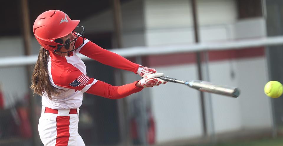 Karley Clark had a two-run home run and an RBI single in Fairfield's 7-0 win over Milford in the Division I regional semifinals on Wednesday, May 24, 2023.